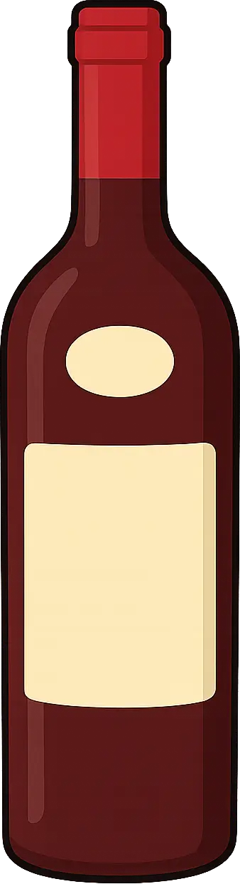 Fles rode wijn