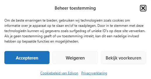 Cookiemelding verplicht