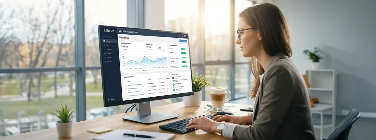 Professioneel website onderhoud met abonnementen van Edivon