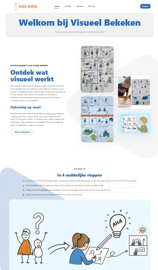 Standaard website Visueel Bekeken gemaakt door Edivon