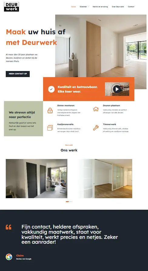 Website Deurwerk.nl